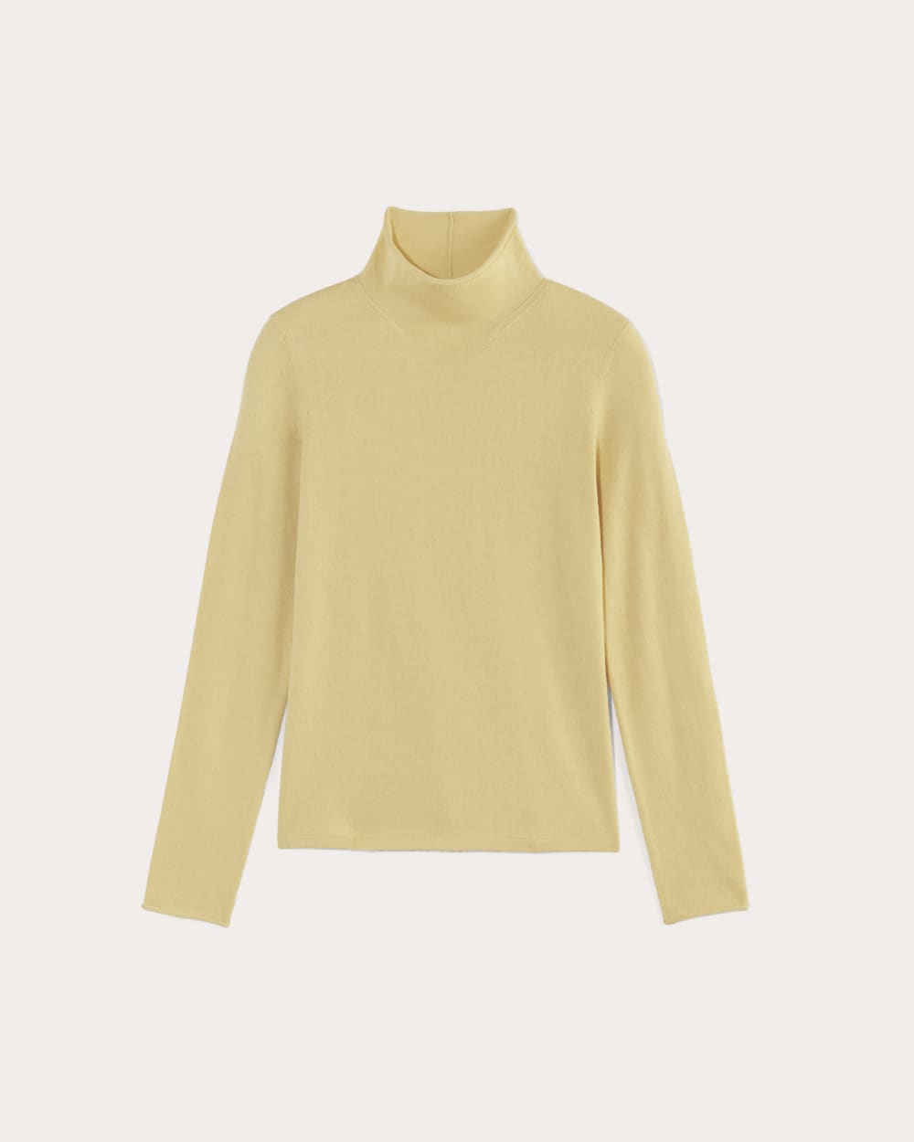 The Funnel Neck in Cotton Cashmere | Parsnip - Image 2