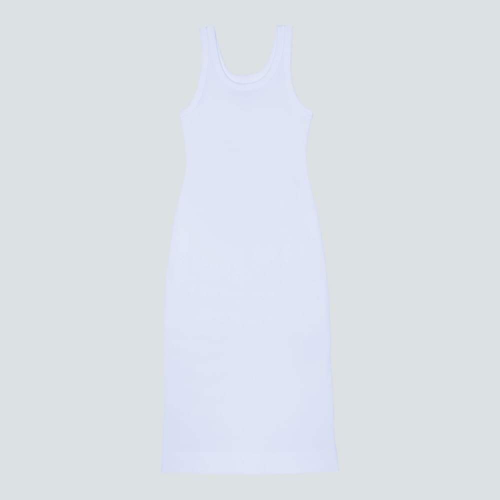 The '90s Rib Dress | White - Image 2