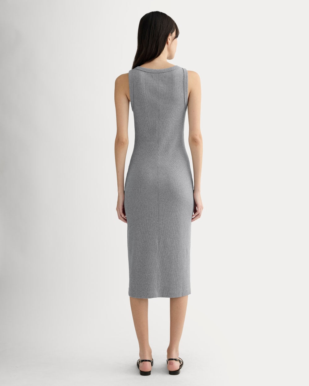 The Selfie Tank Dress | Mid Heather Grey - Image 4