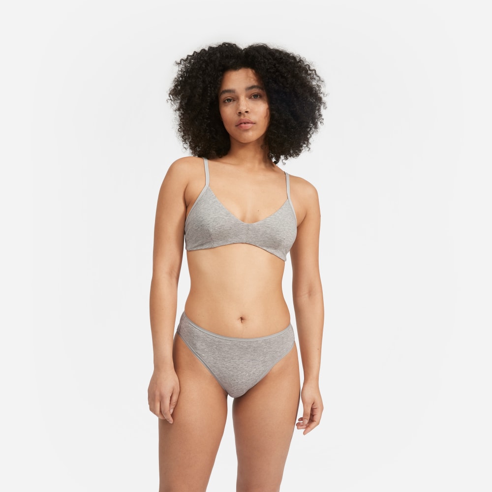 The Cotton Bralette | Heathered Grey - Image 2