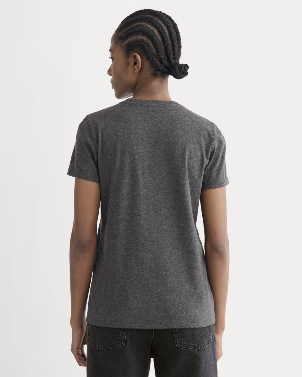 The Slim Crew in Essential Cotton | Heathered Soot - Image 4