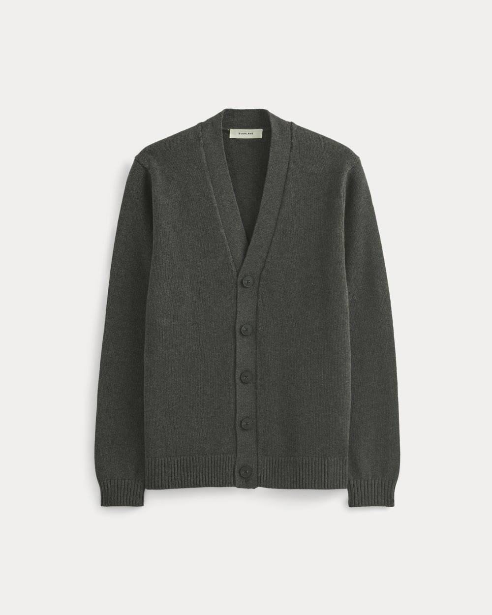 The Classic Cardigan in Everyday Cotton | Heathered Soot - Image 2