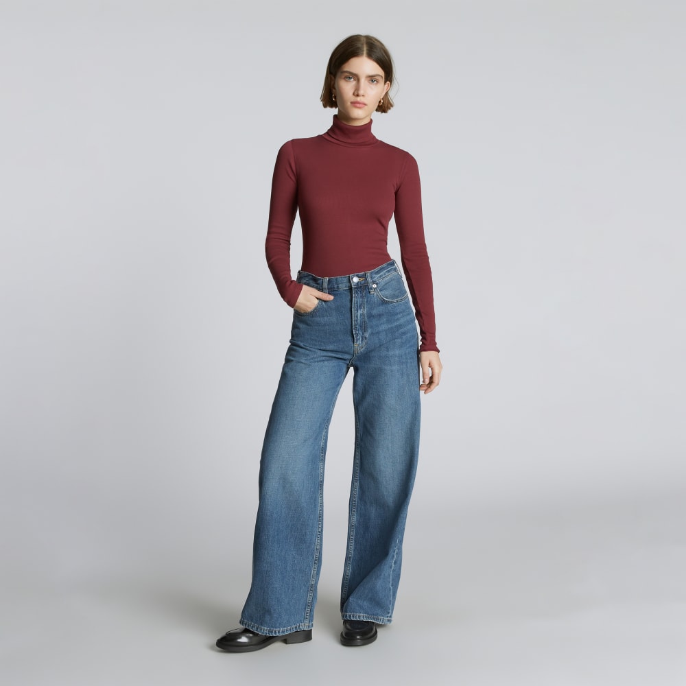 The Luxe Micro-Rib Turtleneck | Brandy - Image 6