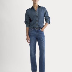 Low-Rise Straight Jean | Tungsten Old Blue