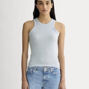 The Shimmy Cutaway Tank | Air Blue