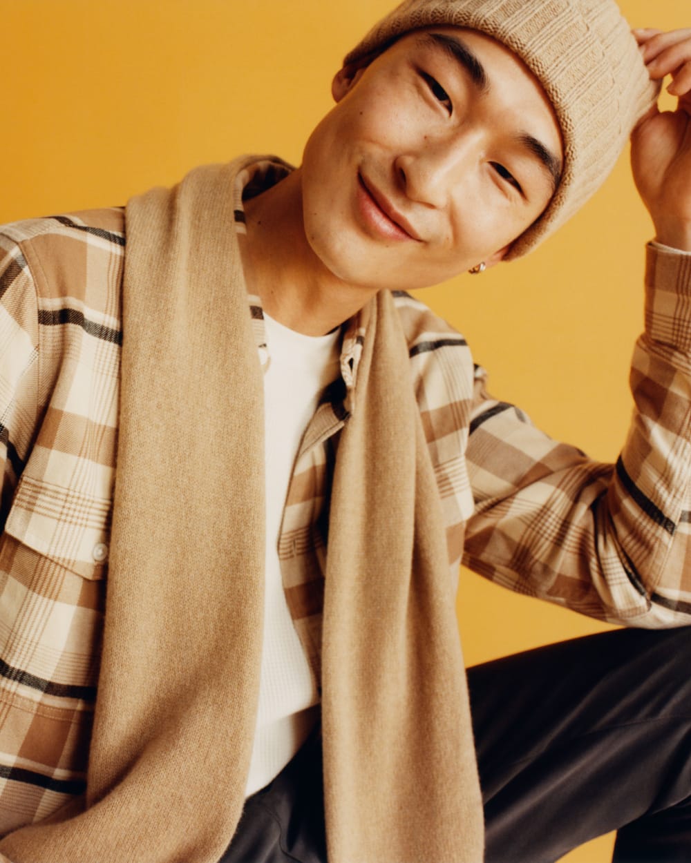 The Cashmere Scarf | Light Camel - Image 8