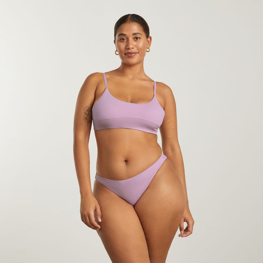 The Scoop-Neck Bikini Top | Lilac - Image 2