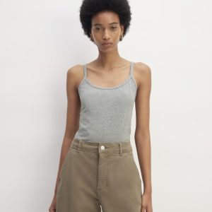 The Supima? Form Spaghetti Strap Cami | Mid Heather Grey