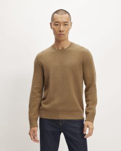 The Premium Merino Crew Neck Sweater | Deep Camel
