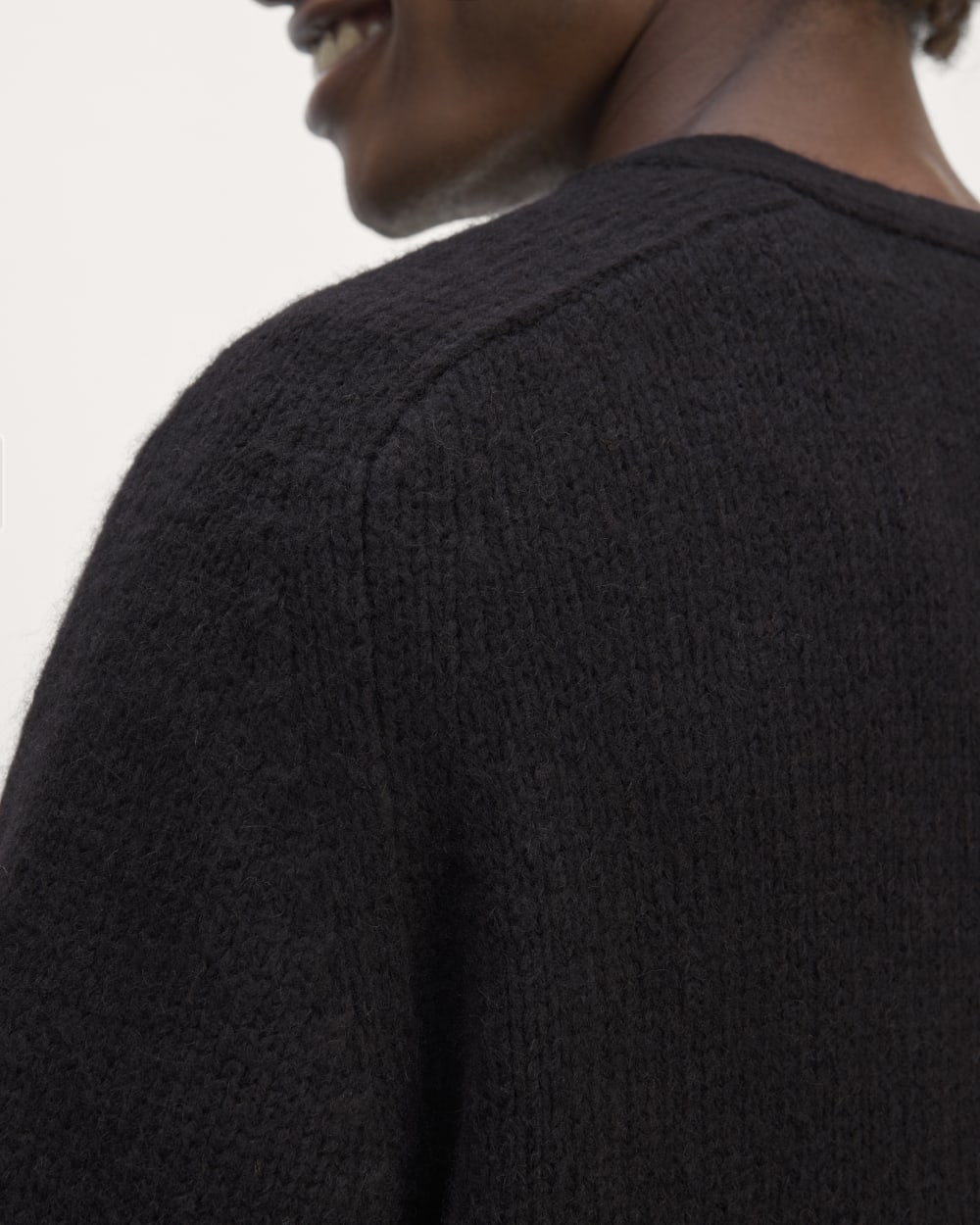 The Cloud Relaxed Cardigan | Black - Image 5