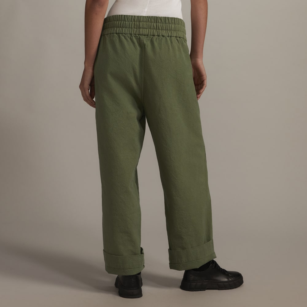 The Canvas Organic Cotton Pull-On Pant | Forest Green - Image 3