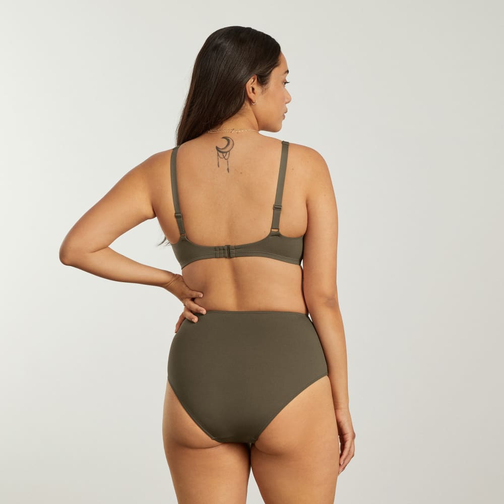 The Square-Neck Bikini Top | Beech - Image 3