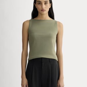 The Form Boatneck Tank | Lichen Green