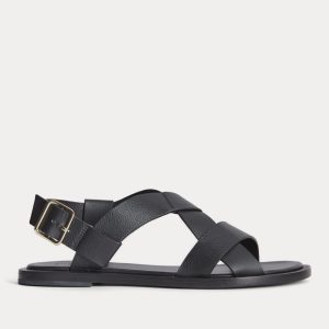 The City Strap Sandal |  Black
