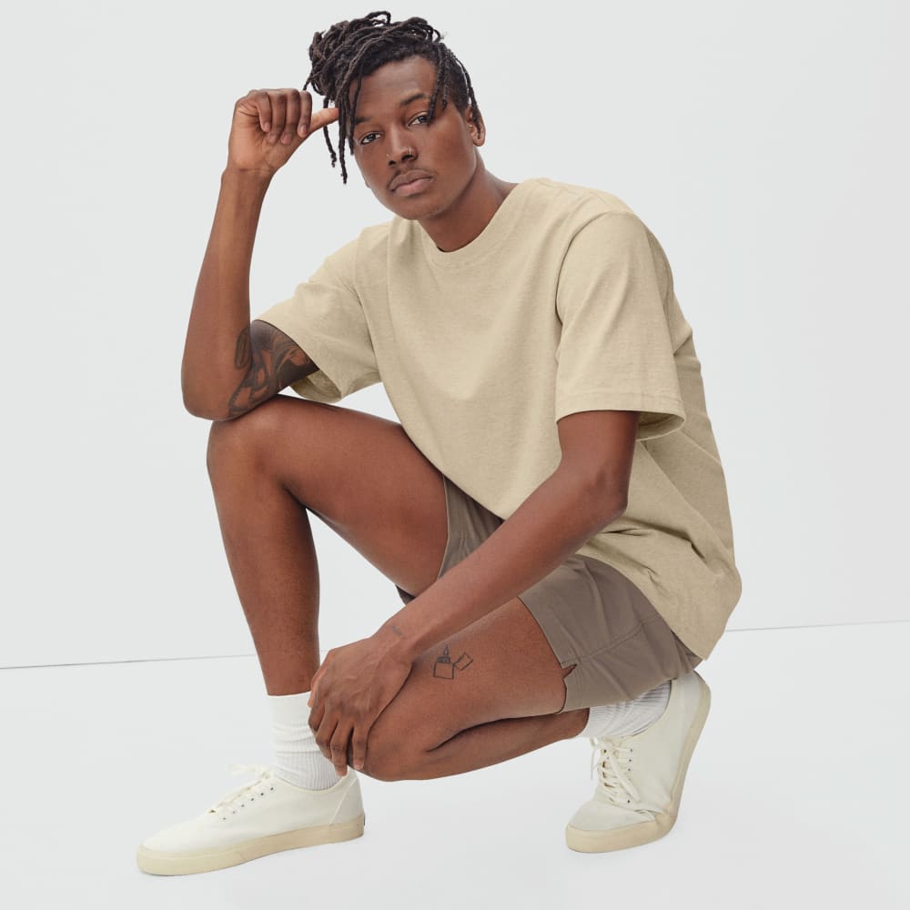 The Premium-Weight Relaxed Crew | Uniform | Heathered Cashew - Image 6