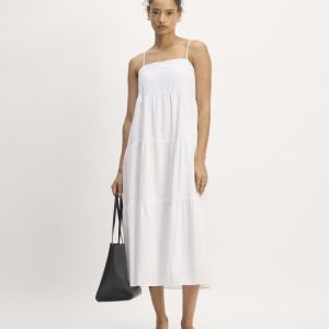 The Gauze Tiered Dress | White