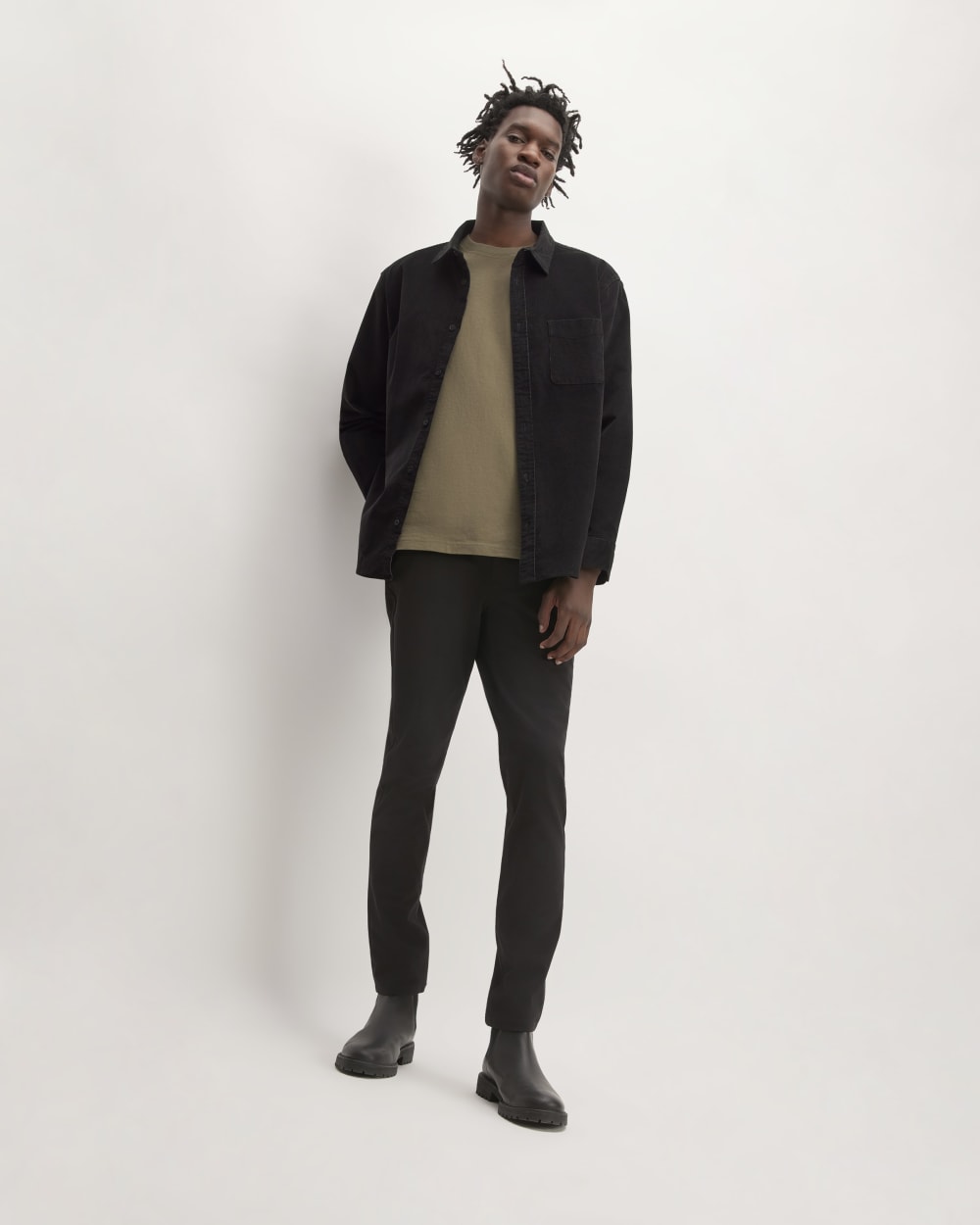 The Relaxed Corduroy Shirt | Black - Image 3