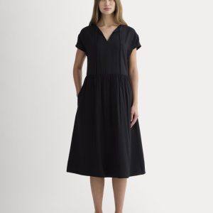 The Midi Dress in SoftLuxe | Black