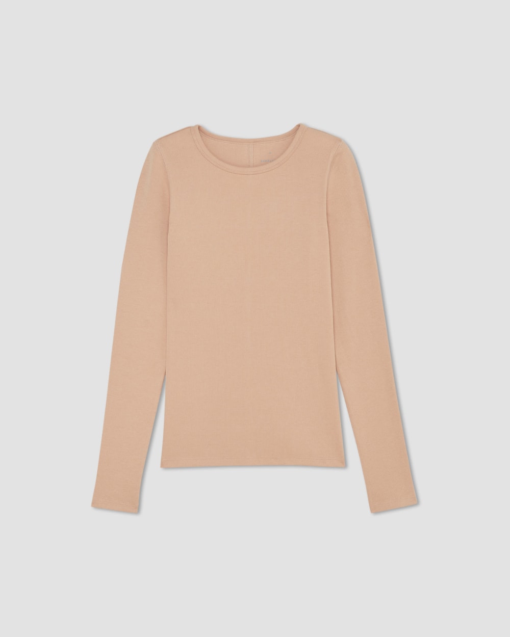 The Luxe Rib Long-Sleeve Crew | Blush Pink - Image 2