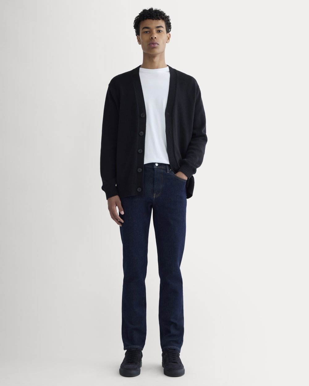 The Relaxed 4-Way Stretch Organic Jean | Uniform | Dark Indigo
