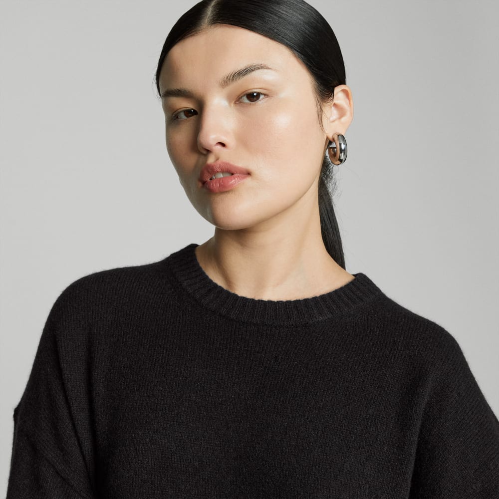 The Cashmere Midi Dress | Black - Image 5