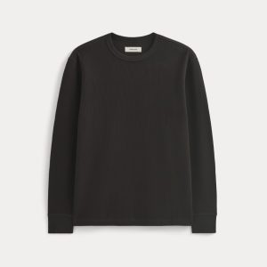 Thermal Crew in Cozy Waffle | Black