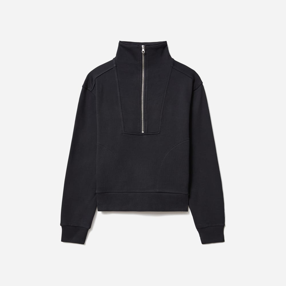 The Track Half-Zip | Black