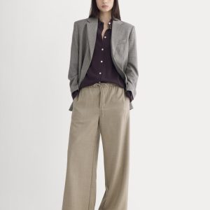 Pull-On Trouser in Tailor Twill | Light Taupe