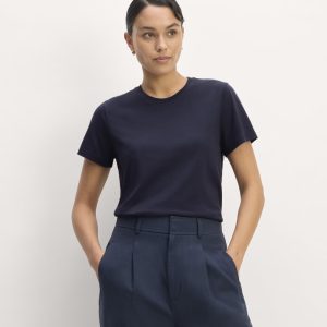 The Slim Crew in Essential Cotton | Navy