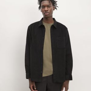 The Relaxed Corduroy Shirt  | Black