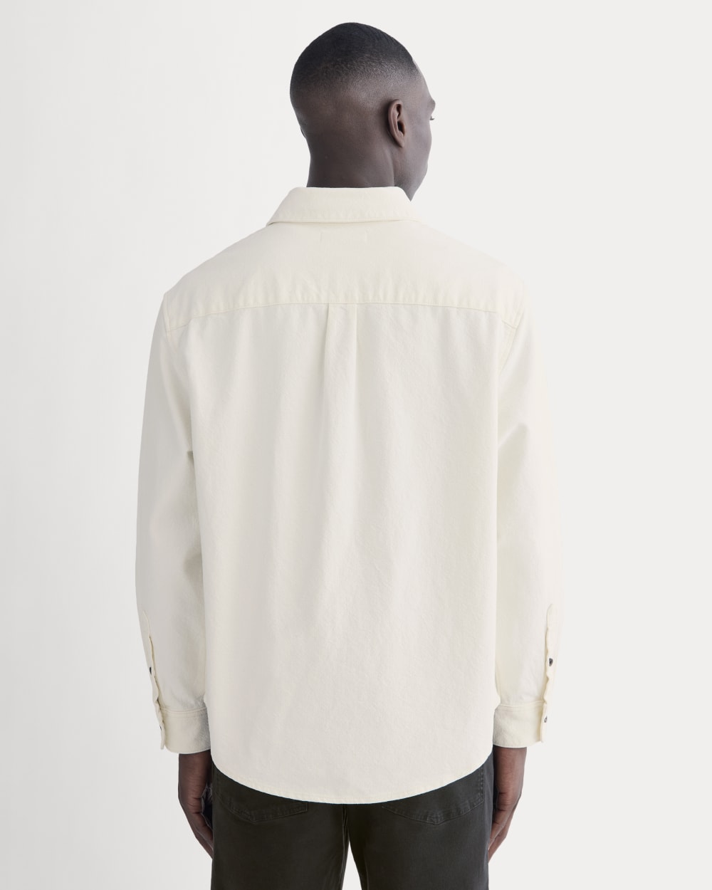 The Canvas Organic Cotton Overshirt | Bone - Image 5