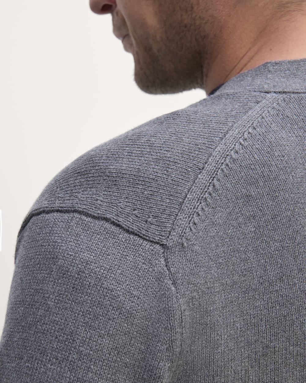 The Classic Cardigan in Everyday Cotton | Heathered Charcoal - Image 4