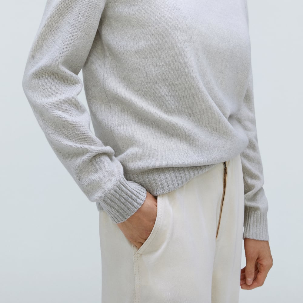The Everyone Cashmere Crew | Pale Heather Grey - Image 6