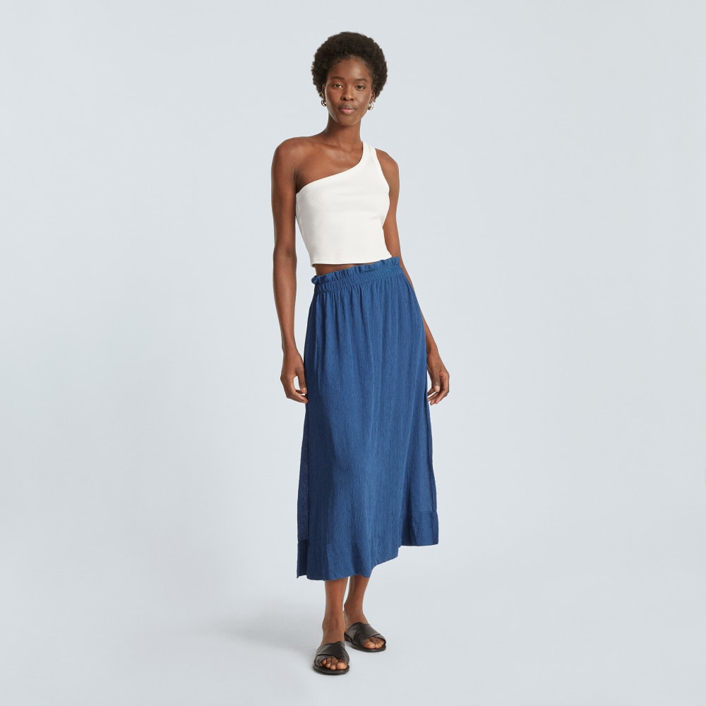 The Naia??Ripple Skirt | Deep Blue - Image 5