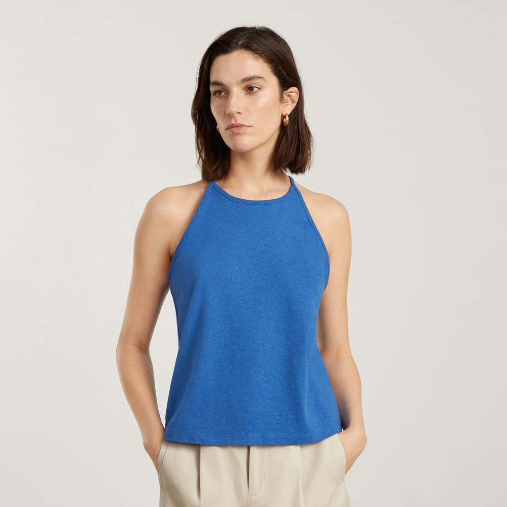 The Hemp Cutaway Tank | Deep Blue - Image 2