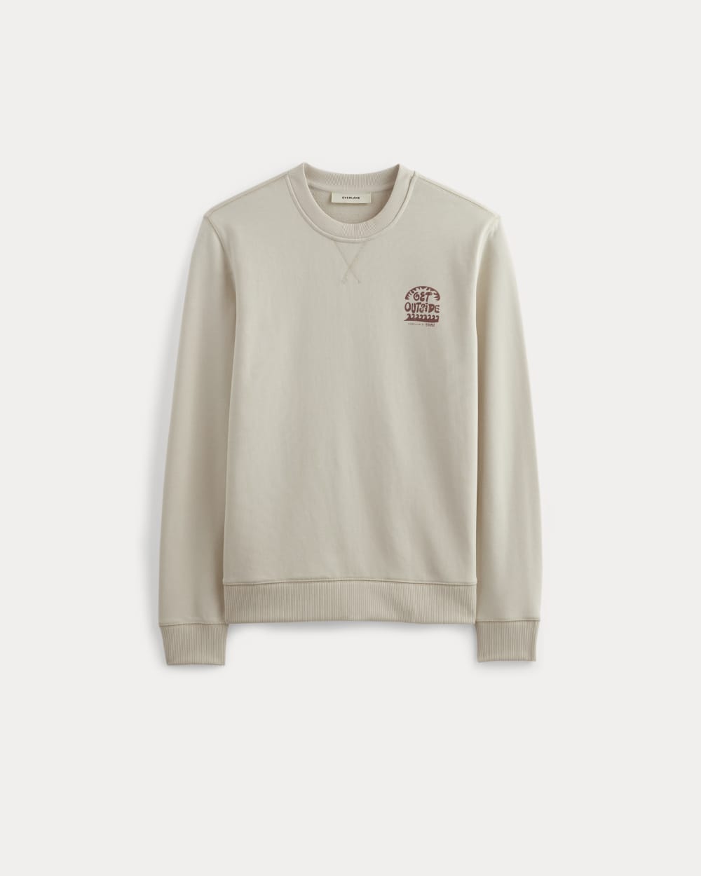 The Everlane x Parks Project French Terry Crew | Natural / Brown - Image 2