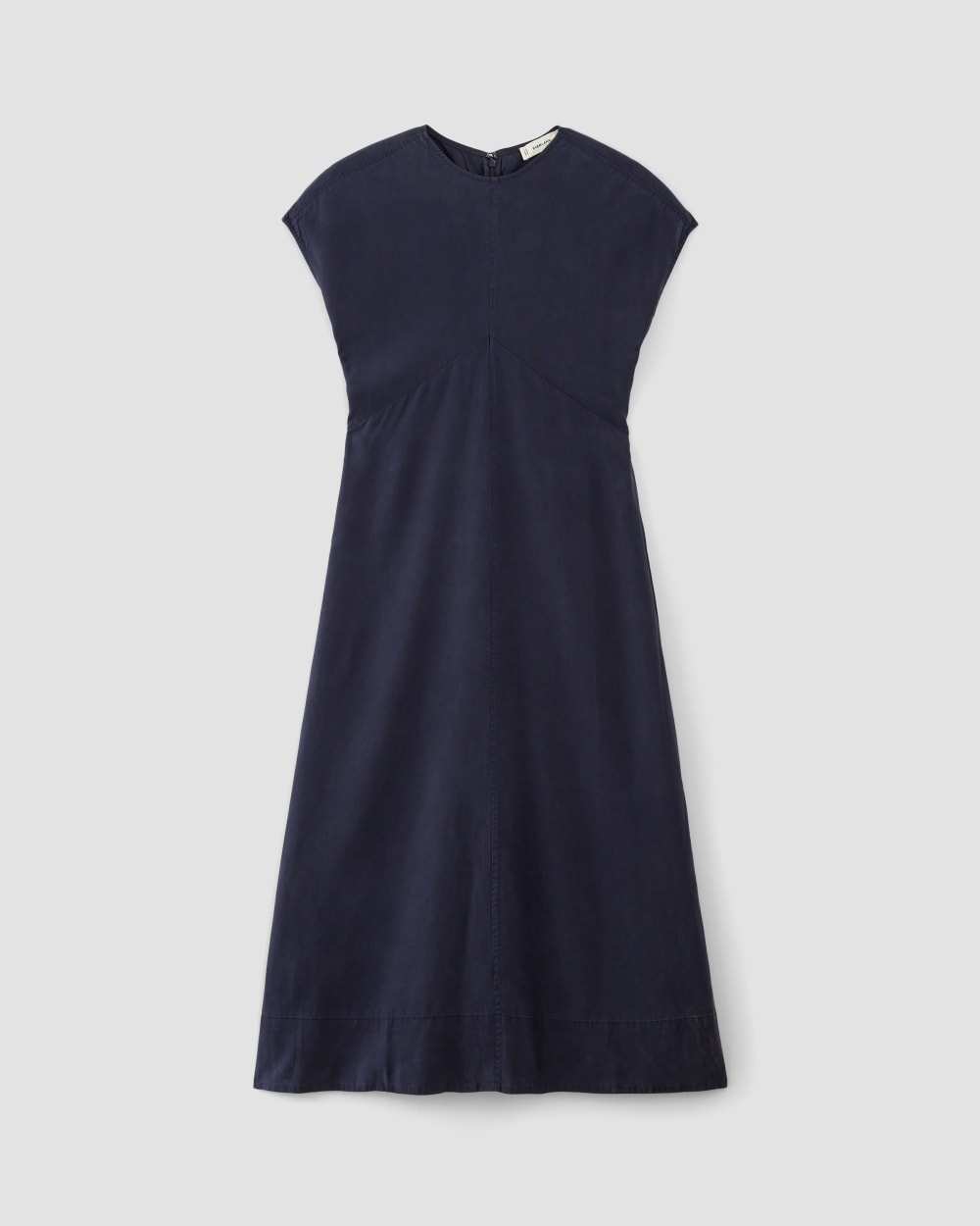 The TENCEL? Short-Sleeve Midi Dress | Navy - Image 2