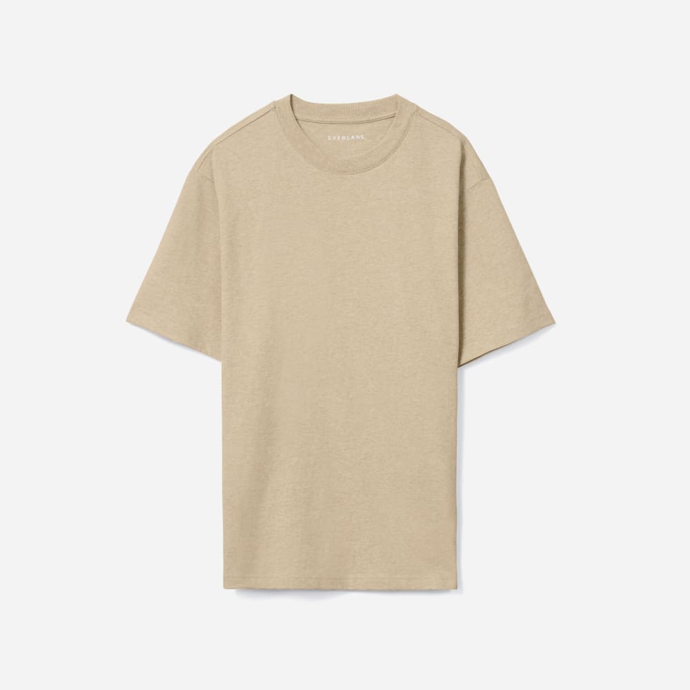 The Premium-Weight Relaxed Crew | Uniform | Heathered Cashew - Image 2