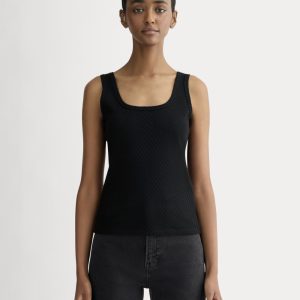 The Pointelle Cami | Black