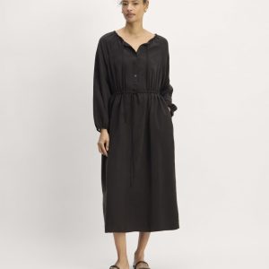 The TENCEL? Gathered Maxi Dress | Black