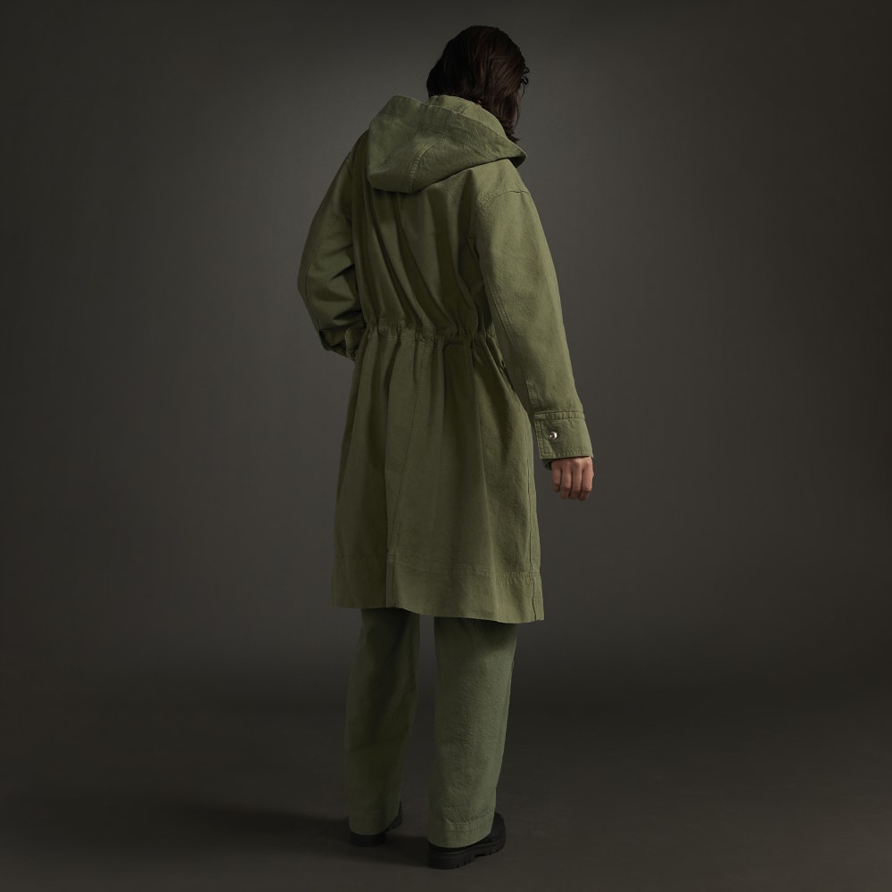 The Canvas Organic Cotton Parka | Forest Green - Image 3
