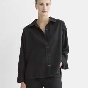 Boxy Shirt in Buttersoft | Black