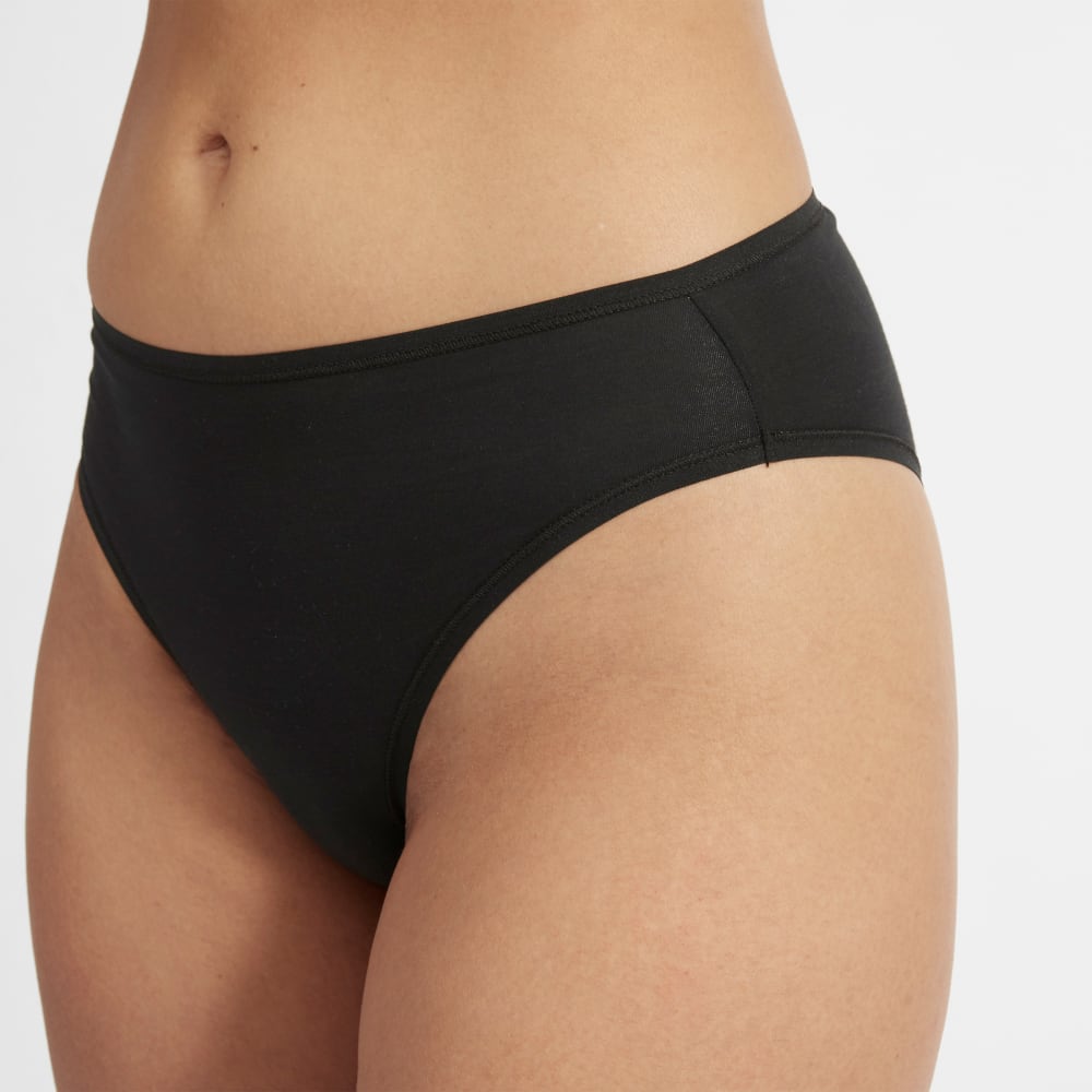 The Cotton High-Rise Bikini | Black - Image 6