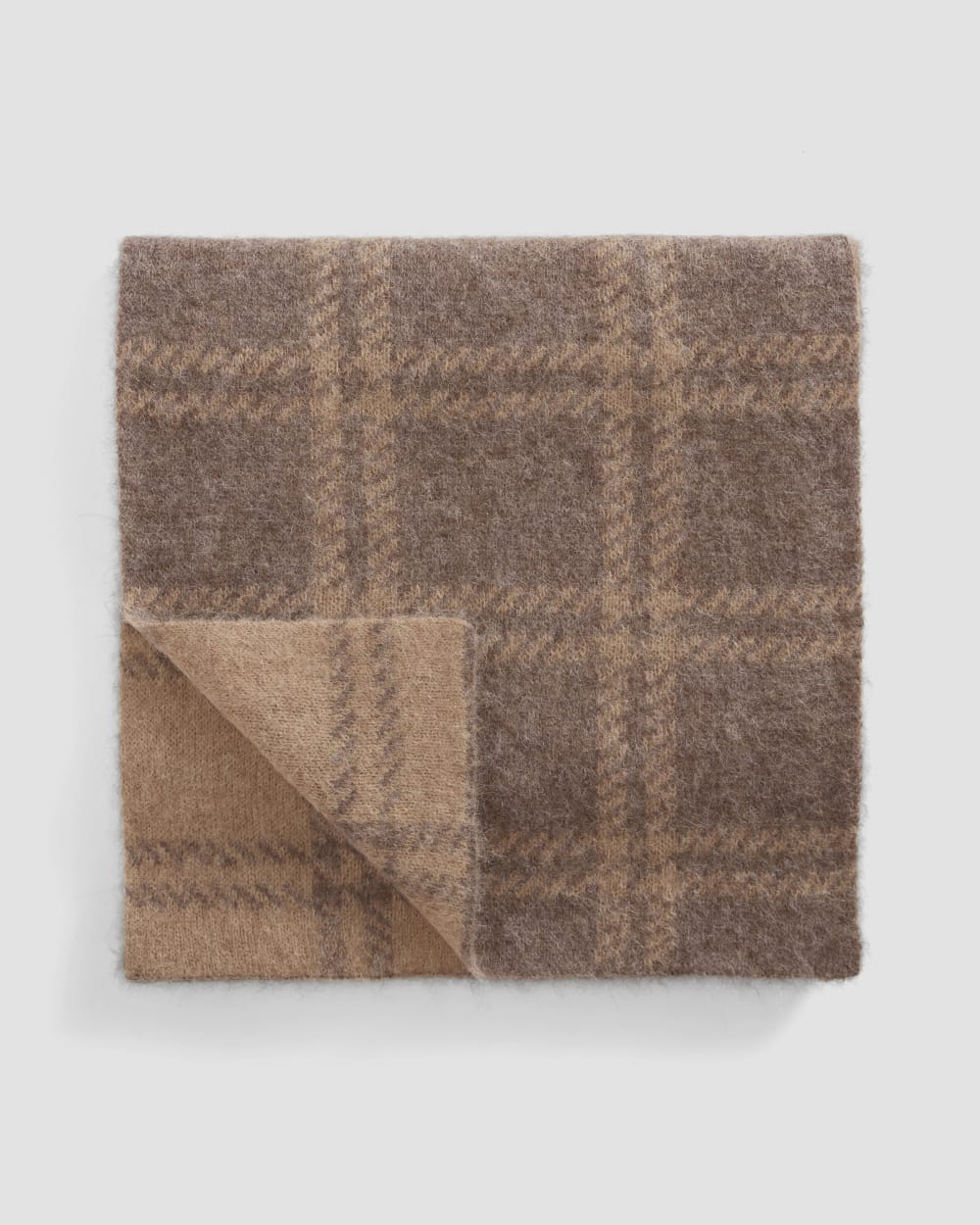 The Alpaca Patterned Scarf | Cocoa / Tiger's Eye - Image 2