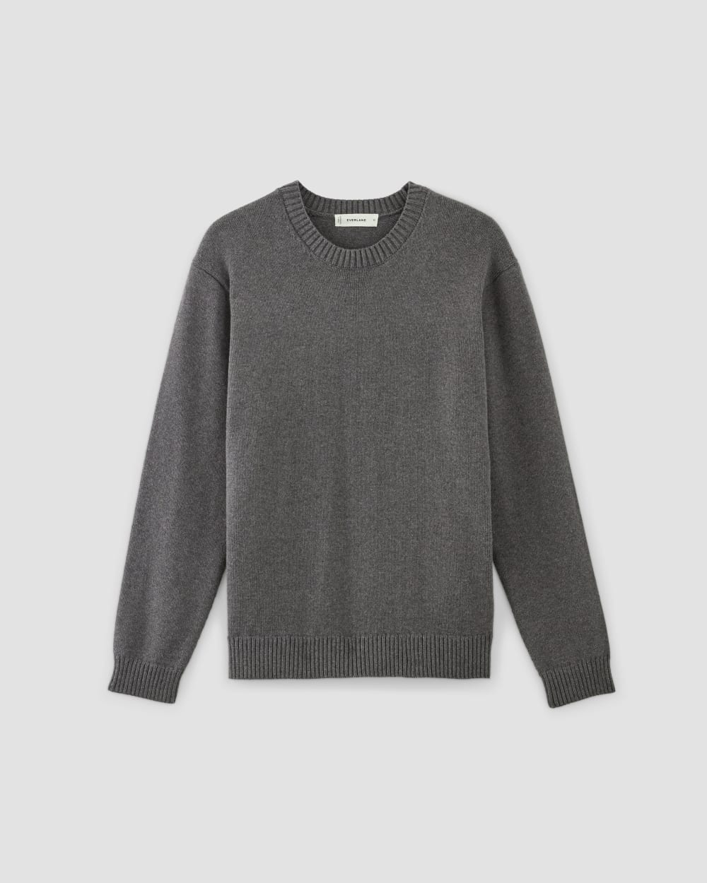 The Classic Sweater in Everyday Cotton | Heathered Charcoal - Image 2