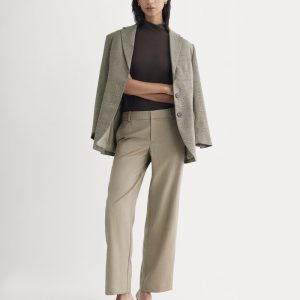 Straight-Leg Trouser in Tailor Twill | Light Taupe