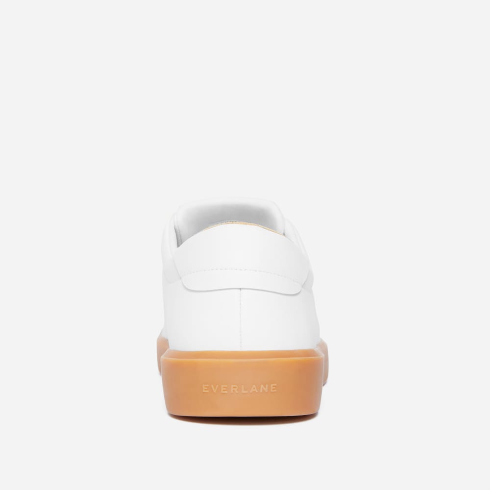 The ReLeather® Tennis Shoe | White / Gum Sole - Image 6