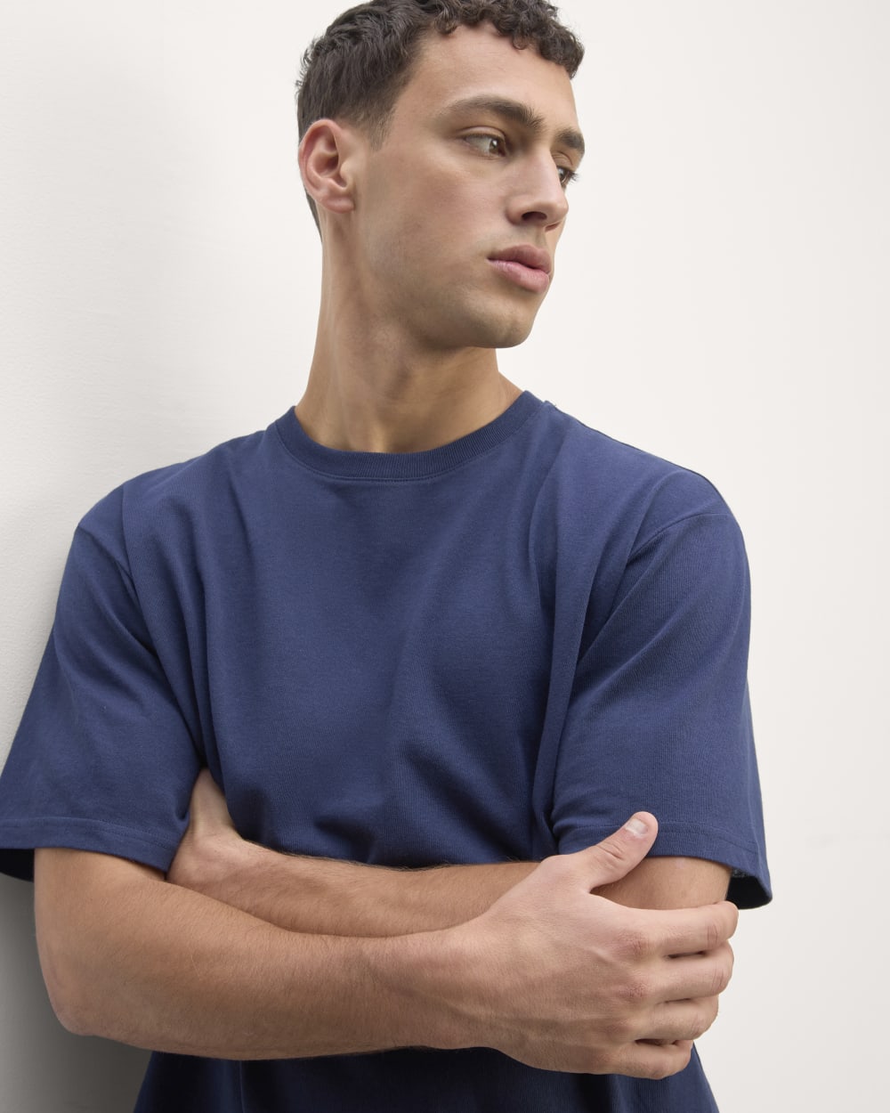 The Premium-Weight Relaxed Crew | Uniform | Navy - Image 3