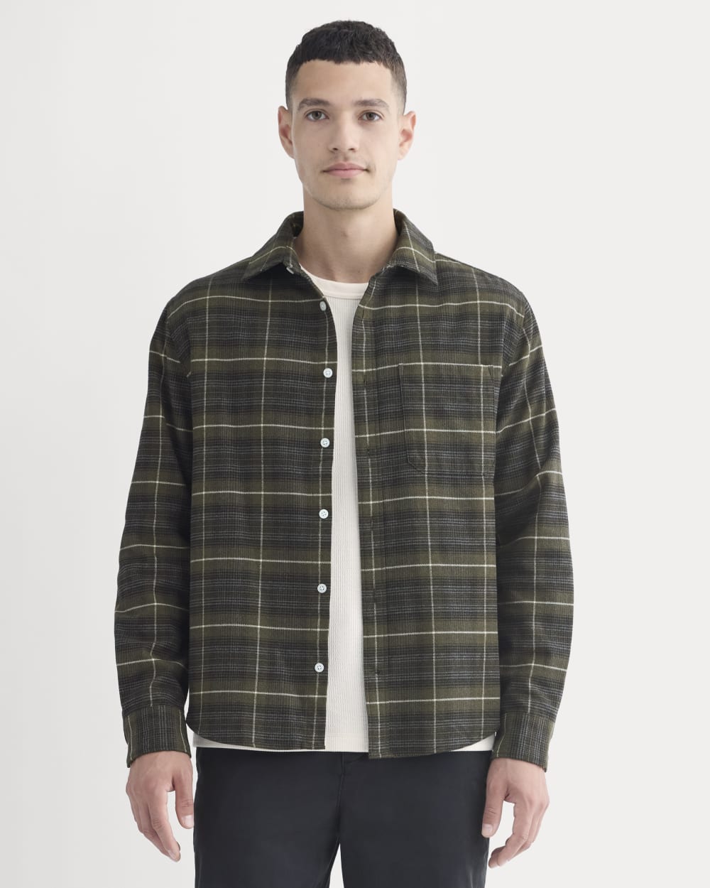 Brushed Flannel Shirt | Heather Beech