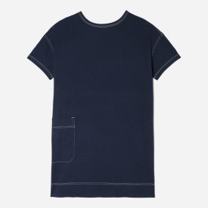 The Oversized Mariner Dress | Navy / White